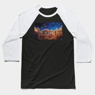 NASA JWST Carina Nebula imagery, tiled Baseball T-Shirt